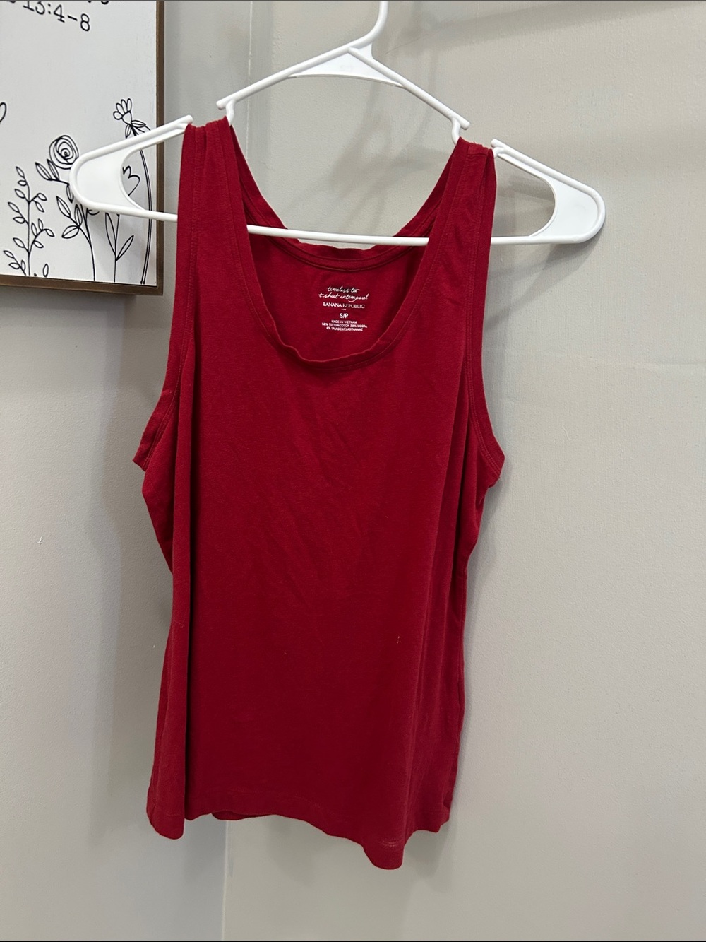 Banana Republic Women's Deep Red Tank Top